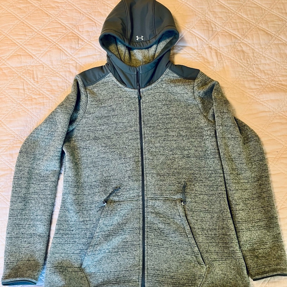 Light Teal Under Armour Zip-Up Hoodie